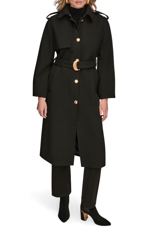 Modern Crepe Trench Coat