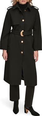 Donna Karan New York Modern Crepe Trench Coat