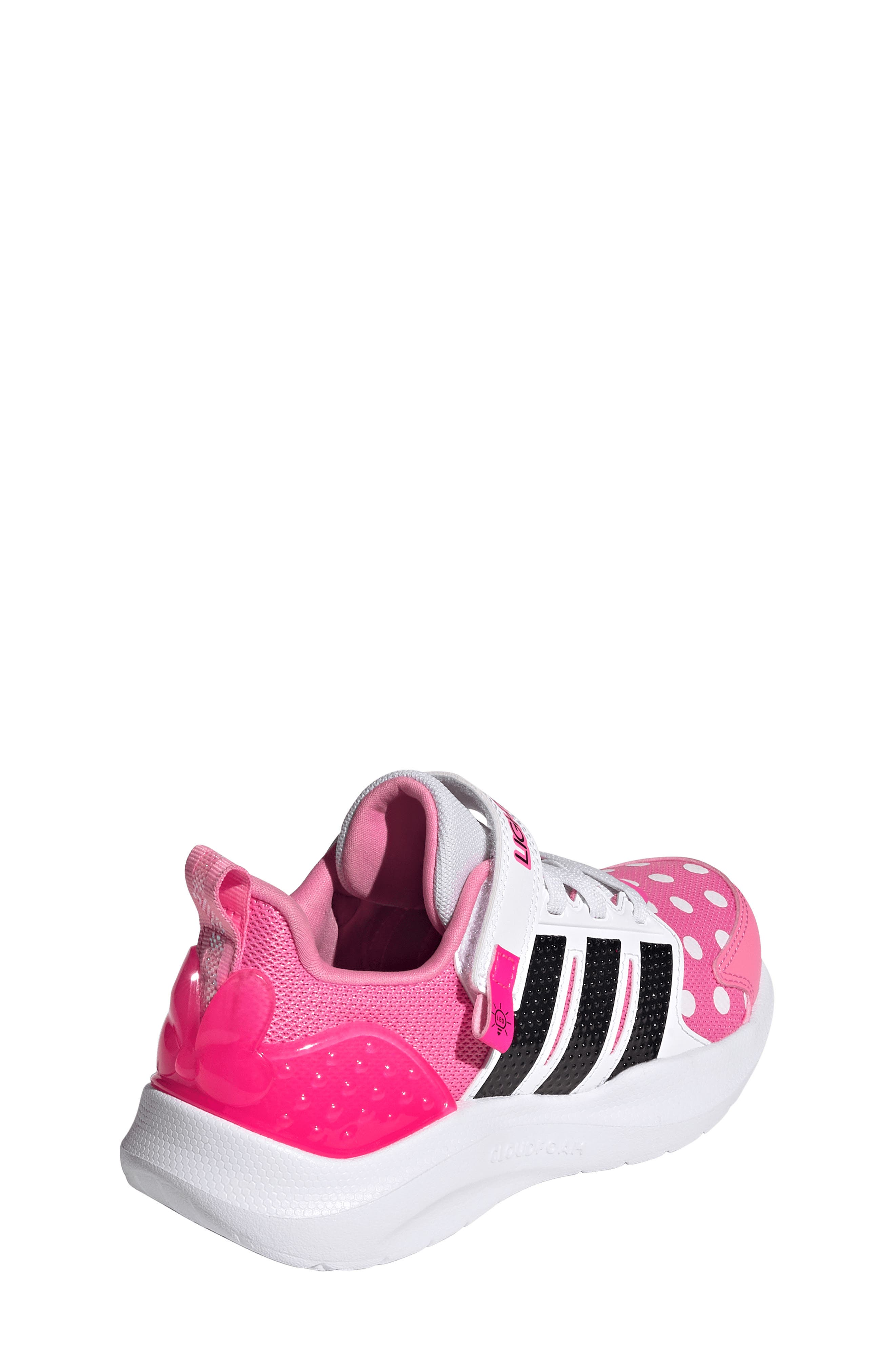 adidas x Disney<sup>®</sup> Kids' Lightorama Minnie Mouse Light-Up Sneaker, Alternate, color, Bliss Pink/ Black/ Lucid Pink
