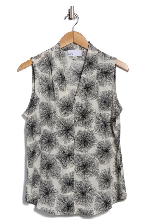 Nordstrom Rack V-neck Sleeveless Woven Shell Top In White