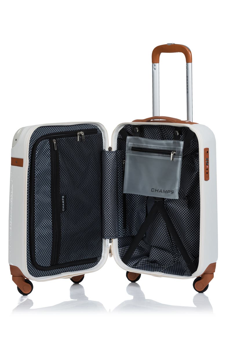 Vintage 2-Piece Luggage Set, Alternate, color, WHITE