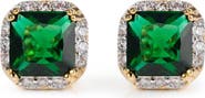 CZ by Kenneth Jay Lane Cubic Zirconia Halo Stud Earrings