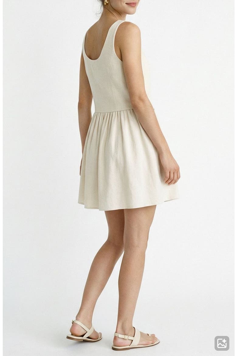 Sisse Sleeveless Dress, Alternate, color, OATMEAL DETAIL MELANGE
