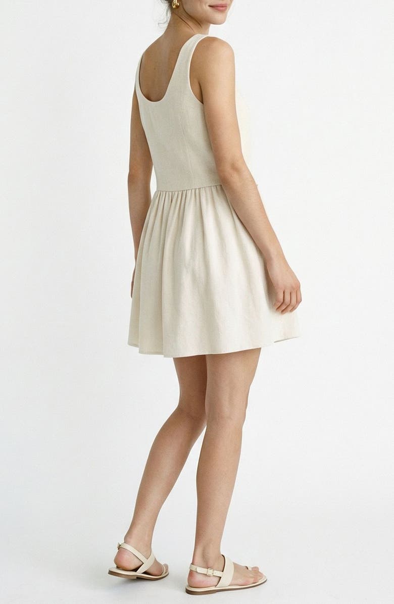 VERO MODA Sisse Sleeveless Dress, Alternate, color, Oatmeal Detail Melange