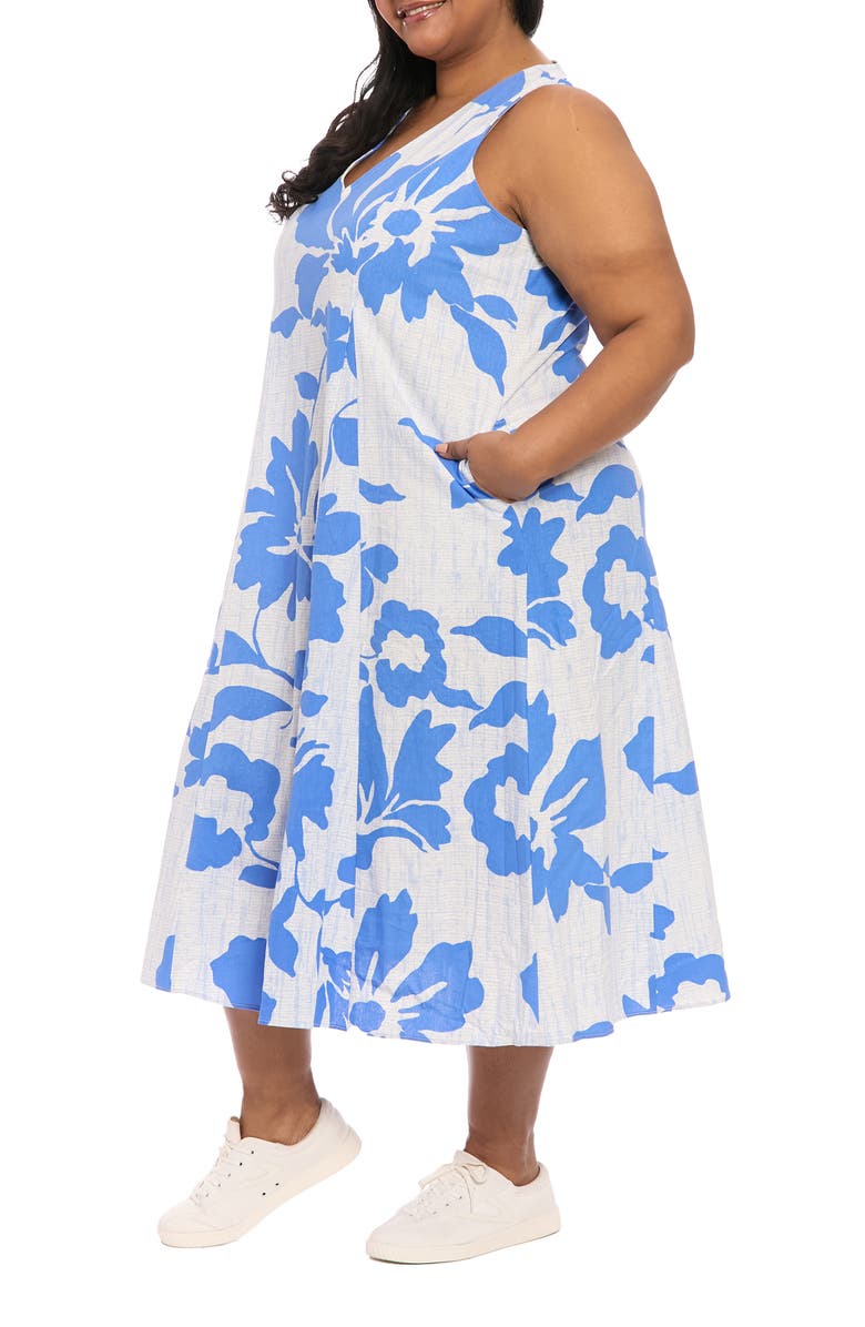 London Times Linen Blend Maxi Dress | Nordstromrack