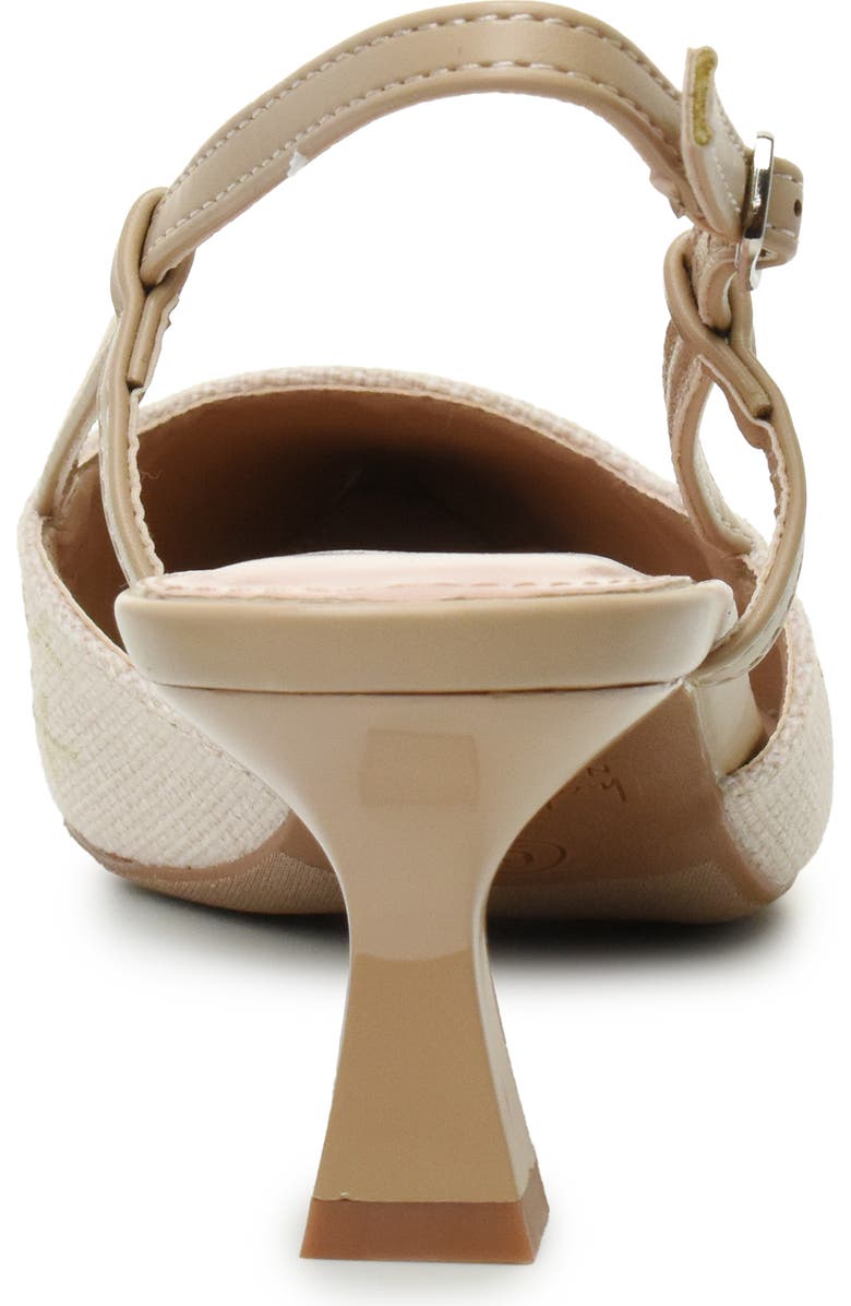 Nicole Miller Embroidered Slingback Pump, Alternate, color, Beige Beige