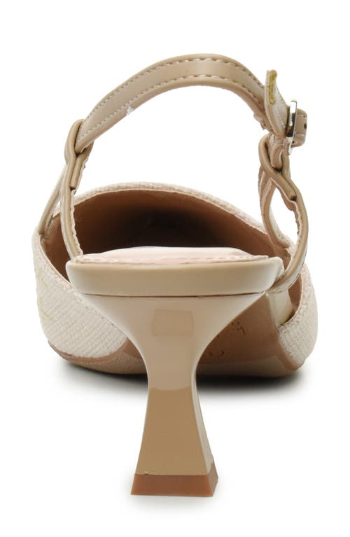 NICOLE MILLER NICOLE MILLER EMBROIDERED SLINGBACK PUMP