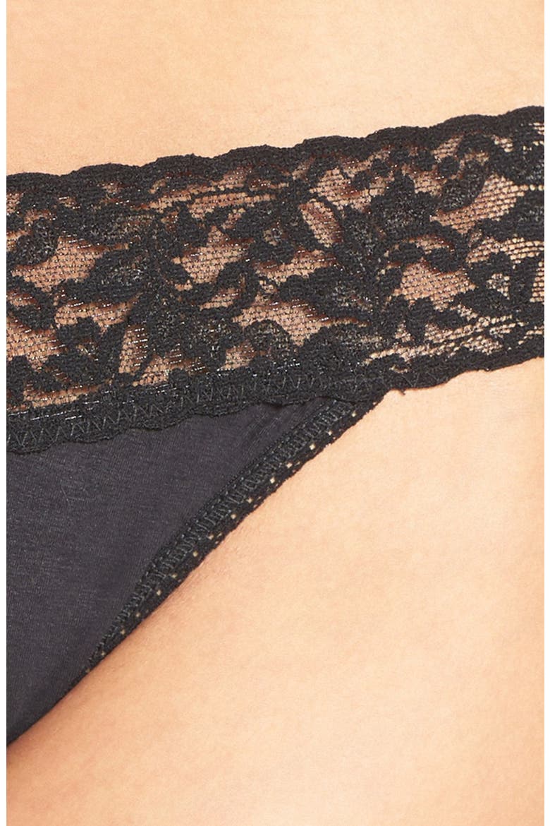 Original Rise Thong, Alternate, color, BLACK
