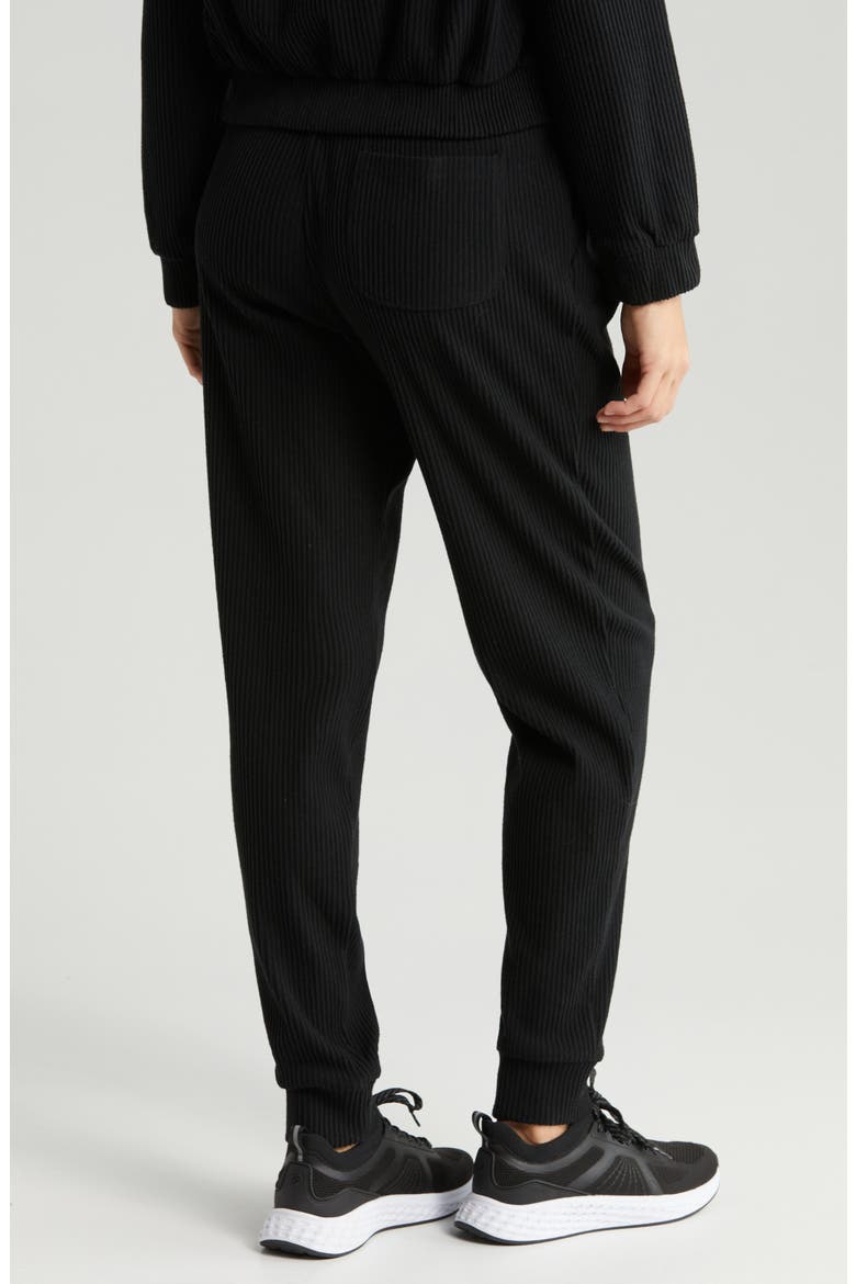 Cozy Rib Joggers, Alternate, color, BLACK