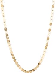 LANA 14K Gold Laser Square Chain Necklace