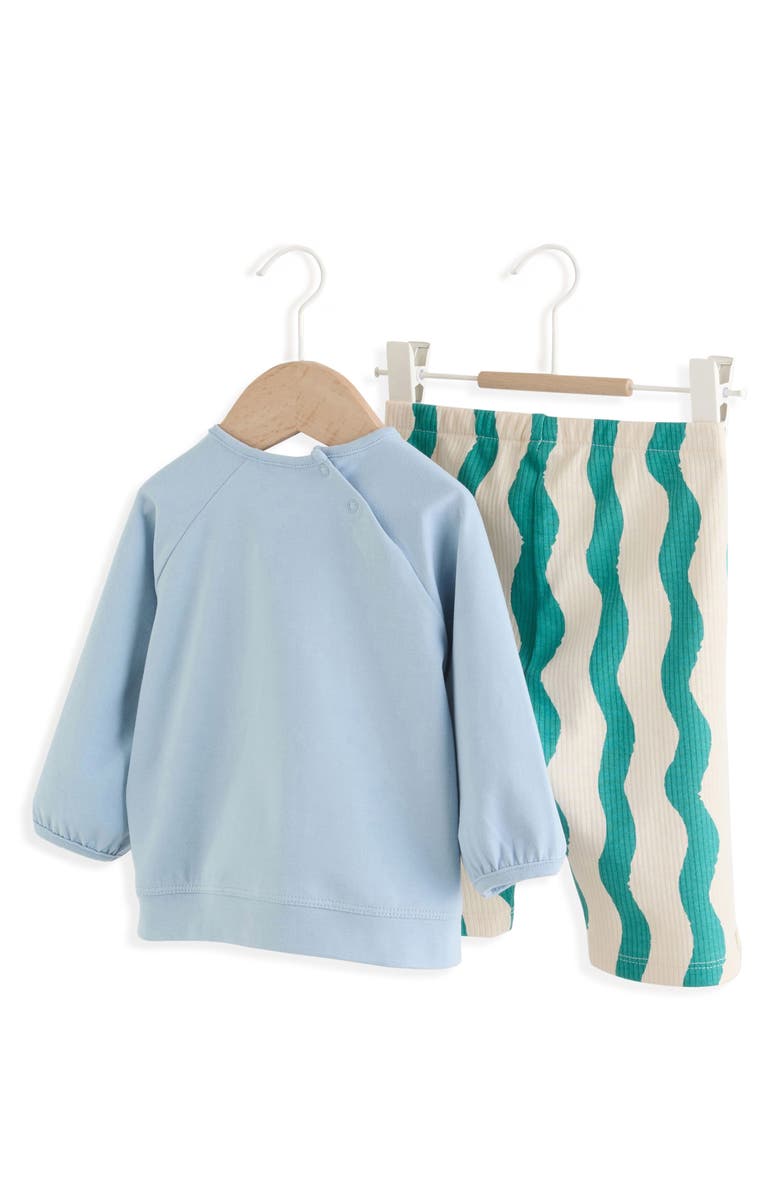 NEXT Breakfast Trio Sweatshirt & Pants Set, Alternate, color, Blue