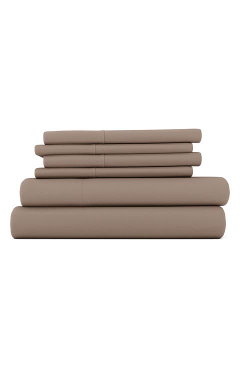 Premium Ultra Soft 6 Piece Microfiber Solid Sheet Set