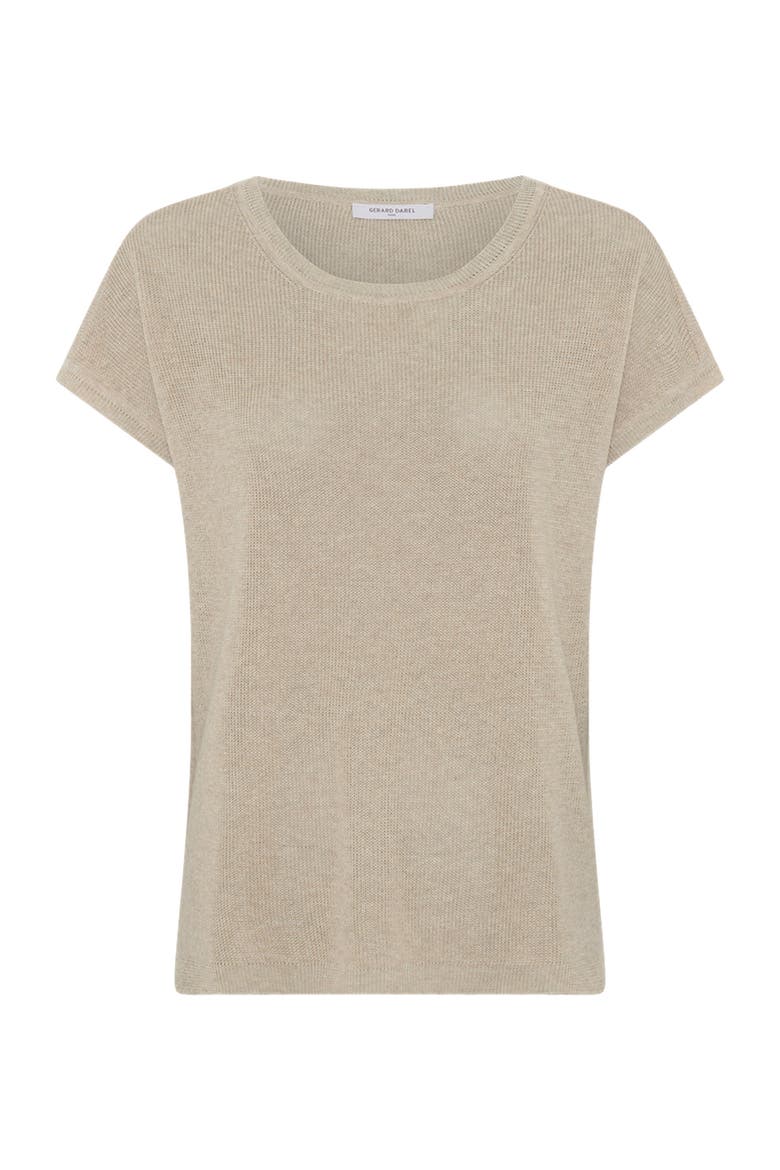 Lixia Short Sleeve Sweater, Alternate, color, Natural