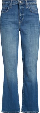 L'AGENCE Tati High Waist Crop Micro Bootcut Jeans