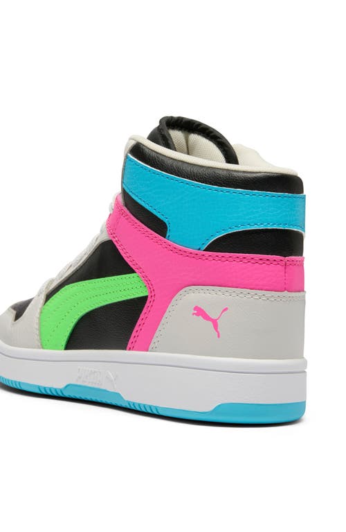 Puma Kids' Rebound Layup High Top Sneaker In Multi