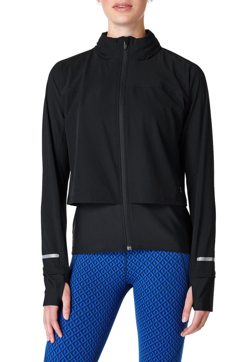 Fast Track Running Jacket, Main, color, BLACK
