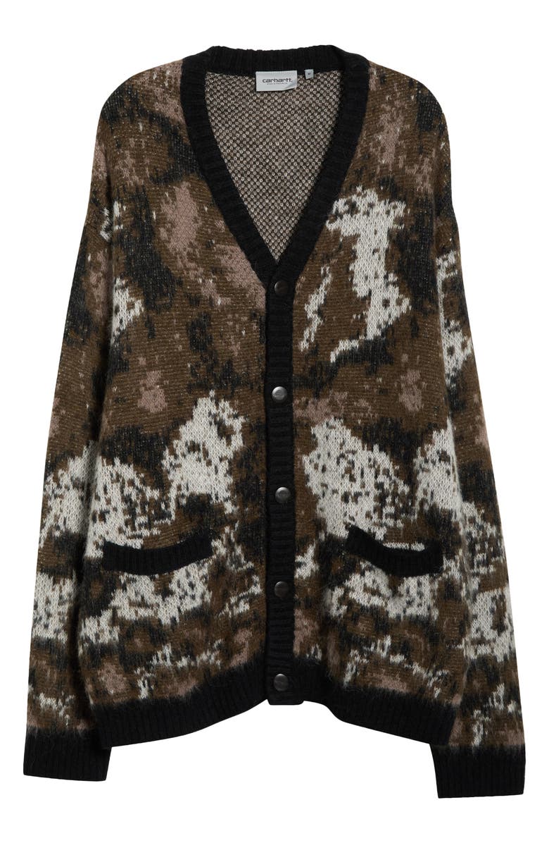 Carhartt Work In Progress Merton Cardigan, Alternate, color, Wild Dog Jacquard