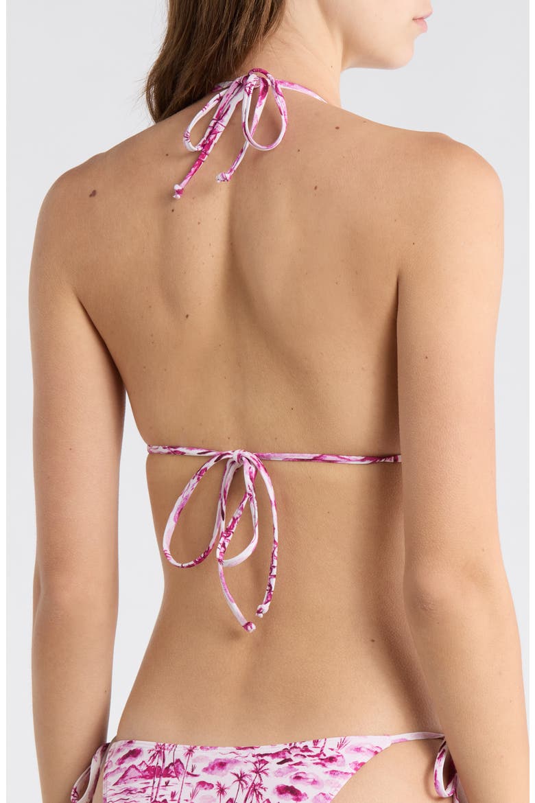 Triangle Bikini Top, Alternate, color, PINK