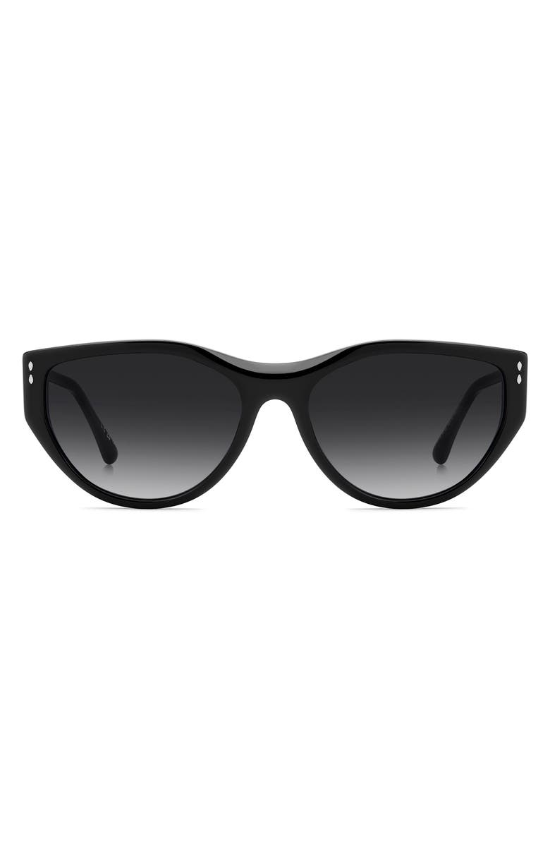 Isabel Marant 59mm Cat Eye Sunglasses, Main, color, Black