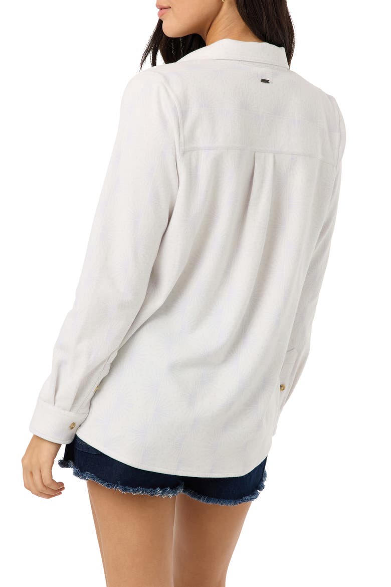 Jorgina Plaid Long Sleeve Knit Top, Alternate, color, TOFU