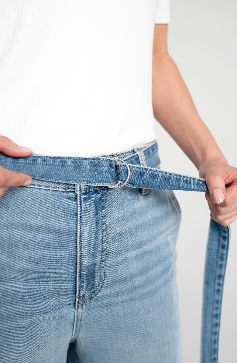 Liverpool Los Angeles Stride Belted High Waist Wide Leg Jeans, Alternate, color, 