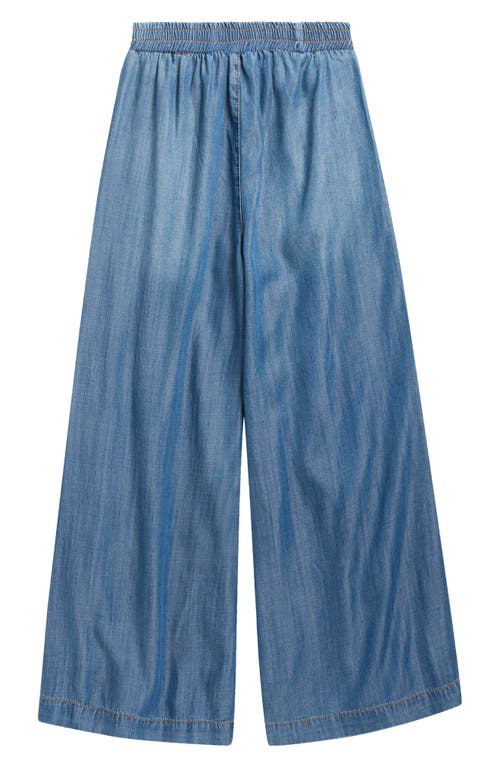 Tractr Kids' Drape Denim Pants In Blue