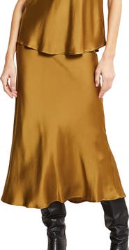 ottod'Ame Viscose Fluid Long Skirt