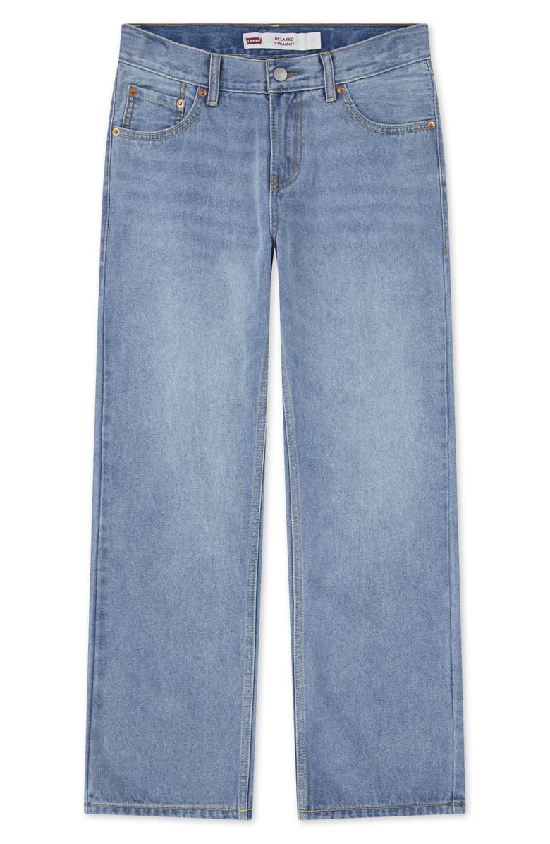 Levi's Kids' Relaxed Straight Leg Jeans, Main, color, Blue Stone