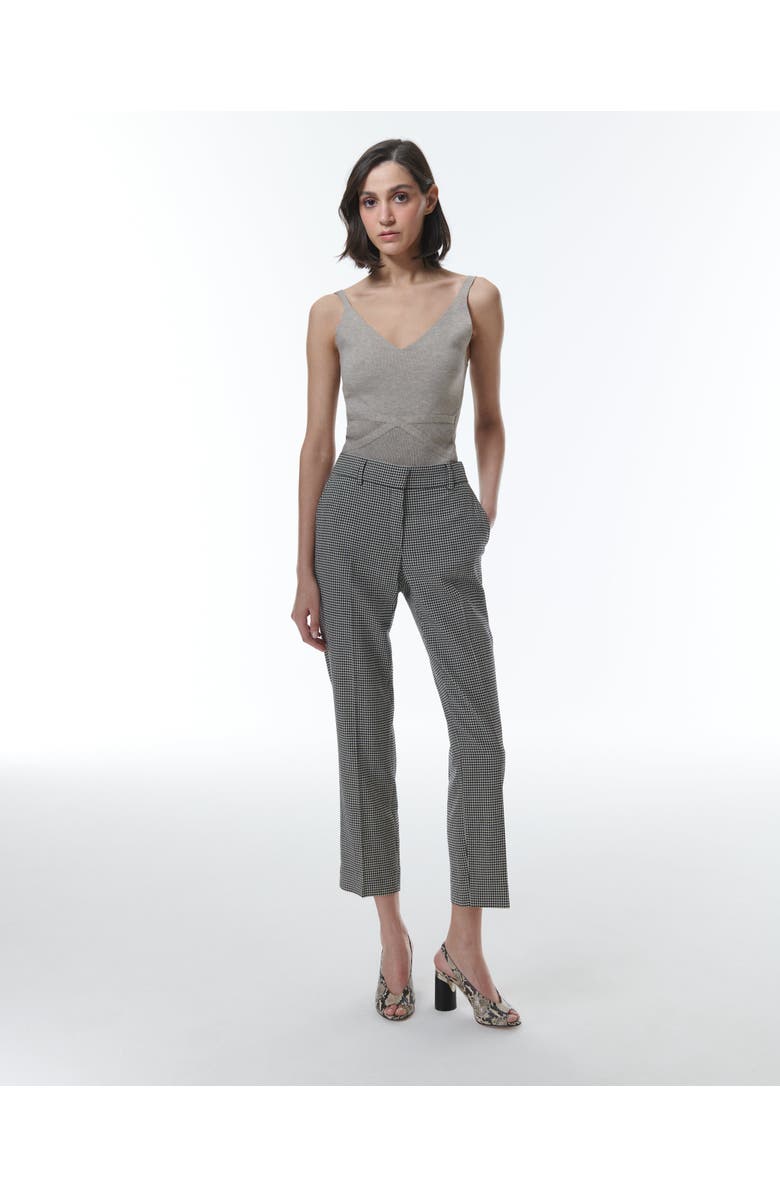 THEO The Label Eris Baby Houndstooth Pant, Alternate, color, Black/Ivory