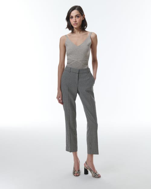 Theo The Label Eris Baby Houndstooth Pant In Black/ivory