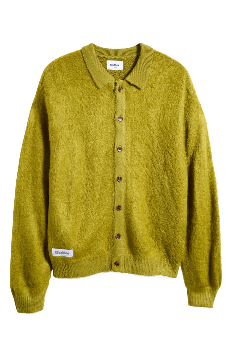 Butter Goods Hairy Full Button Cardigan, Alternate, color,