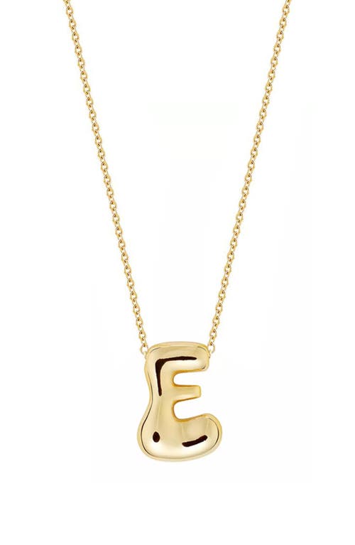 Jane Basch Designs Puffed Initial Pendant Necklace In Gold