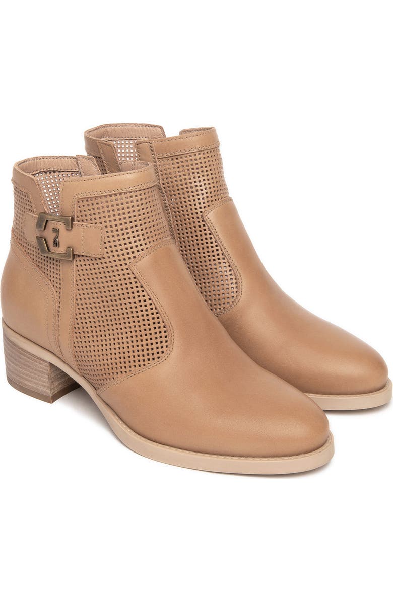 NeroGiardini Perforated Bootie, Main, color, Brown