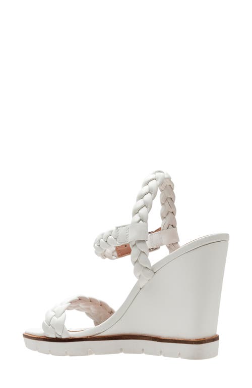 Linea Paolo Esie Ankle Strap Wedge Sandal In Eggshell