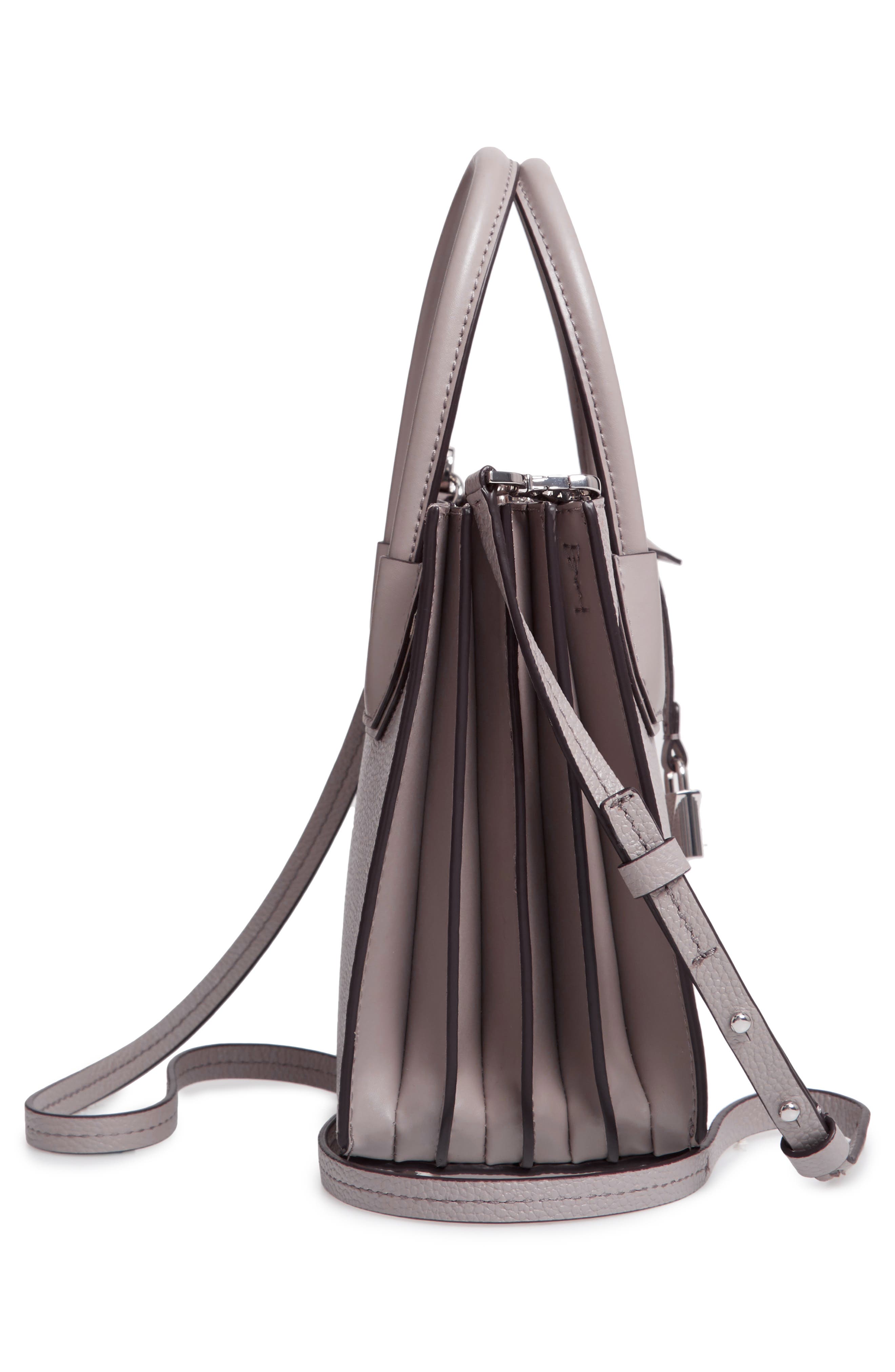 Medium Mercer Convertible Leather Tote, Alternate, color, PEARL GREY