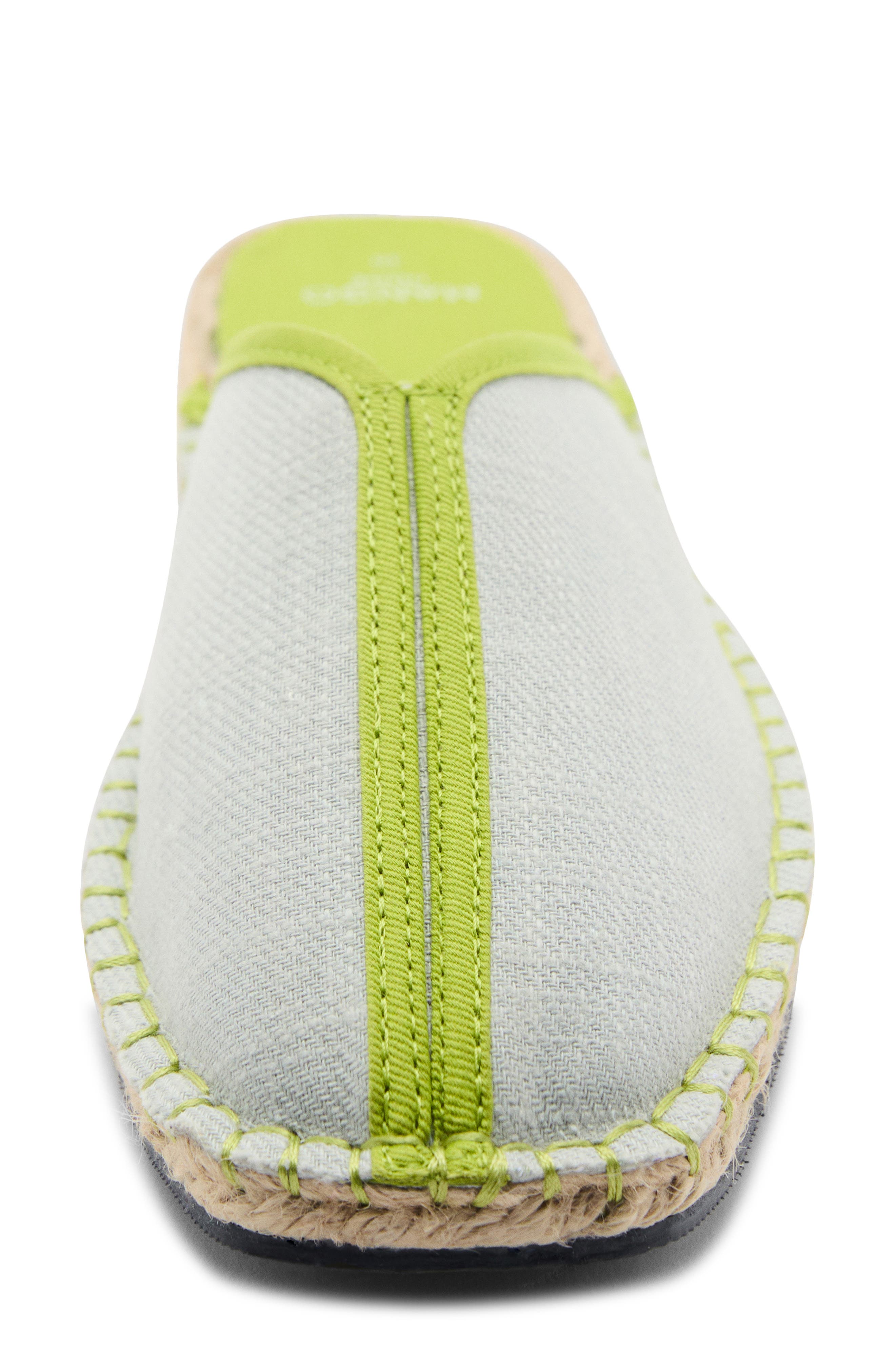 MANGO Jute Sole Mule, Alternate, color, Pastel Green