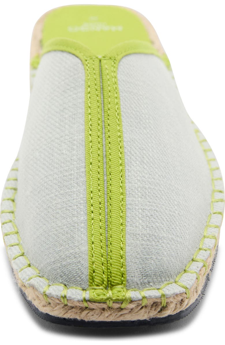 MANGO Jute Sole Mule, Alternate, color, Pastel Green