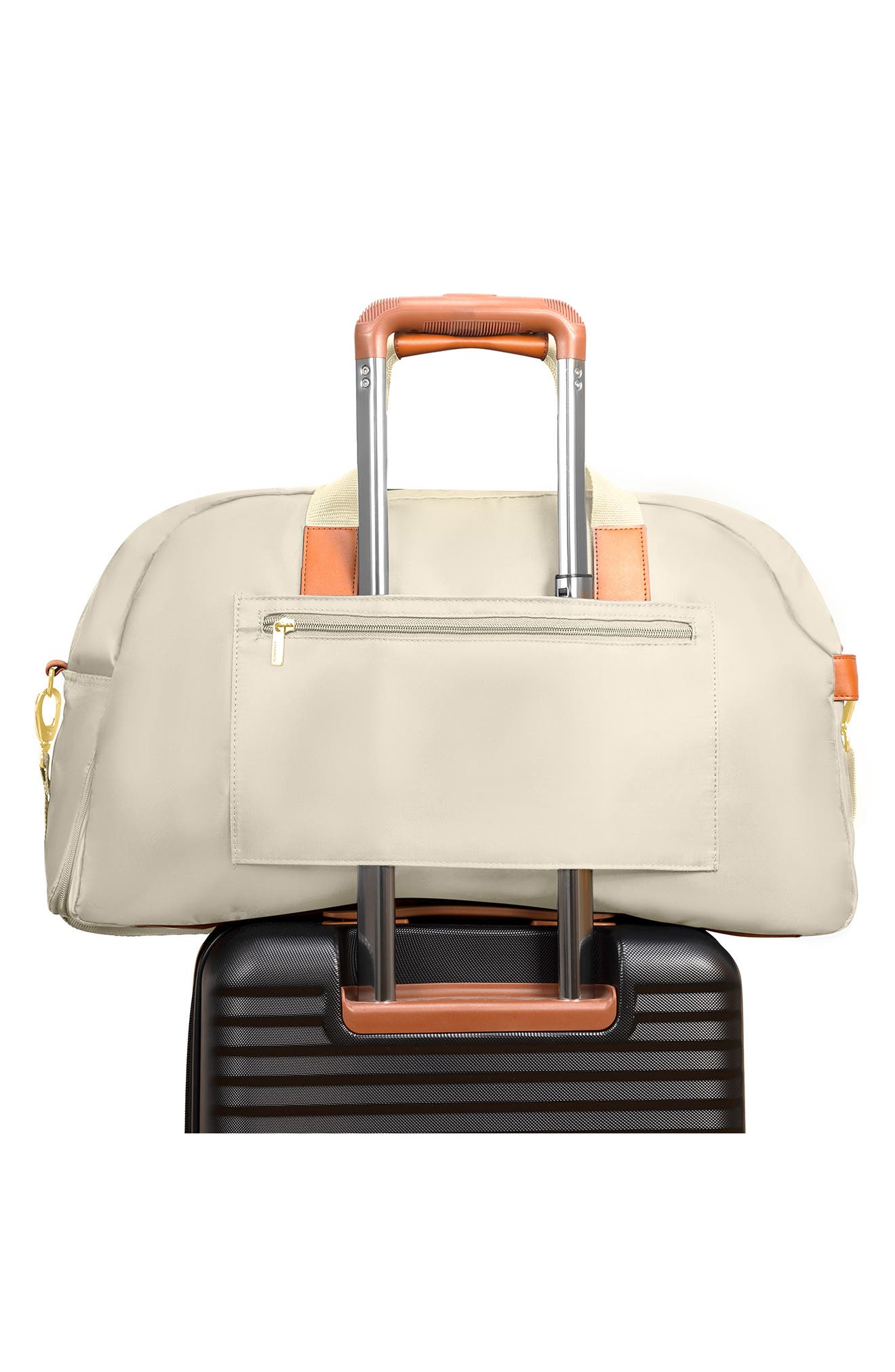 CHAMPS Water Resistant Nylon Duffle Bag, Alternate, color, Ivory