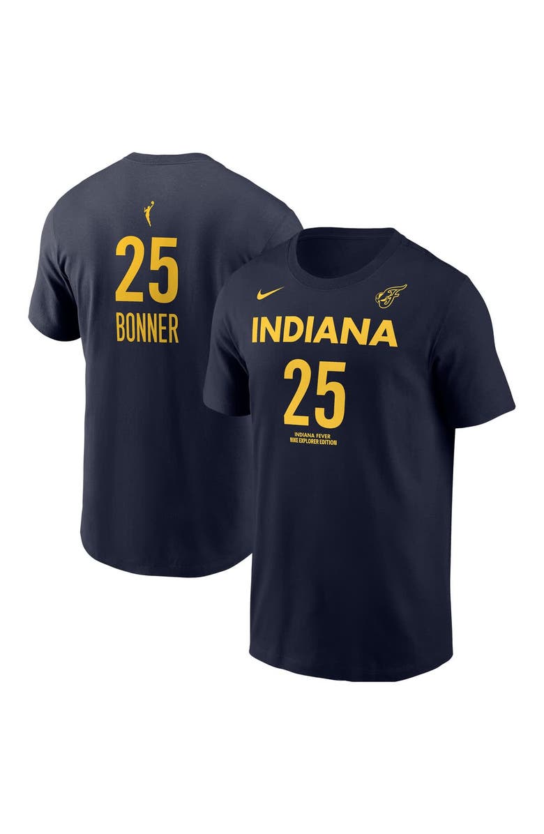 Nike Men's Nike DeWanna Bonner Navy Indiana Fever Explorer Edition Name & Number T-Shirt, Alternate, color, 