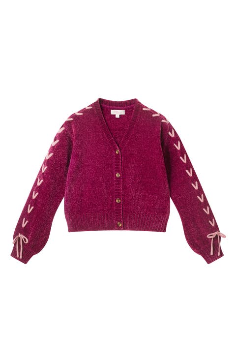 Kids' Bow Sleeve Cardigan