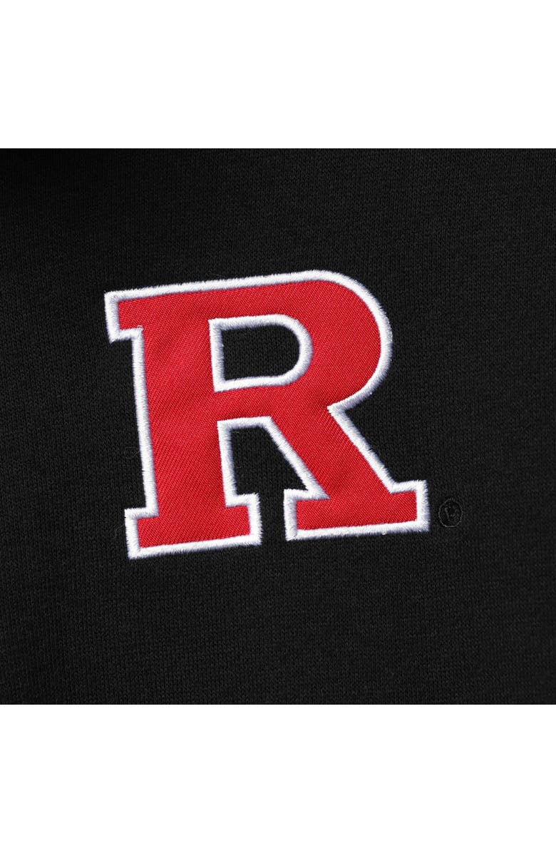 COLOSSEUM Men's Colosseum Black Rutgers Scarlet Knights Tortugas Logo Quarter-Zip Jacket, Alternate, color, Black