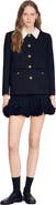SANDRO Jacket with contrast collar