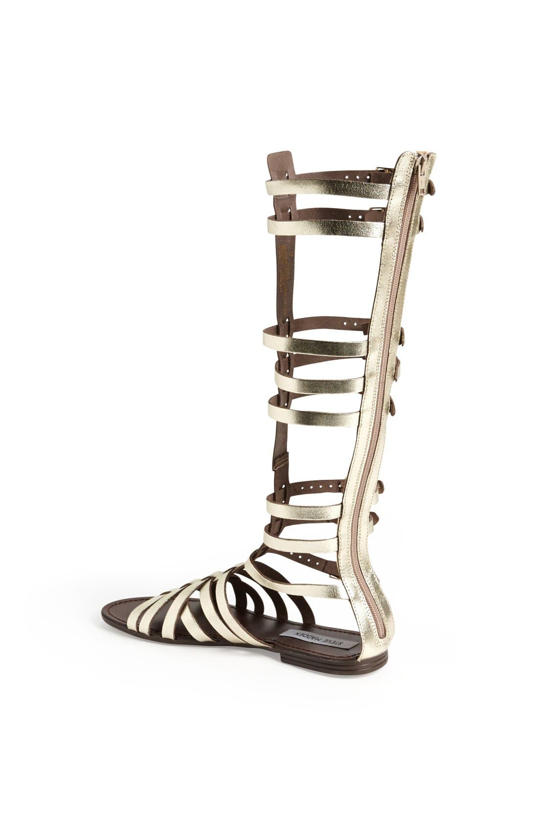 'Sparta' Sandal, Alternate, color, PLATINUM LEATHER