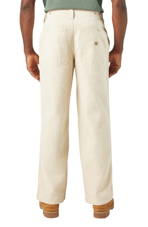 Dickies Fort Smith Loose Fit Twill Utility Pants In White