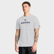 Nike Men's Nike Ash Baltimore Ravens Velocity Endurance Run Dri-FIT T-Shirt