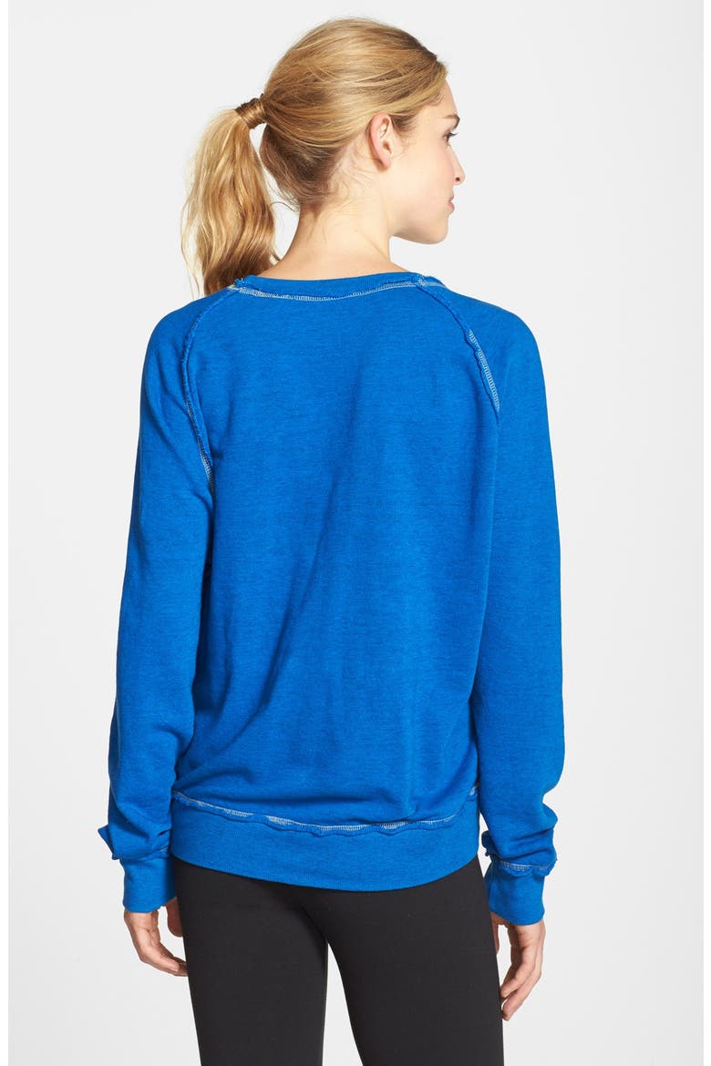 Crossover Sweatshirt, Alternate, color, SAPPHIRE/ ROYAL BLUE