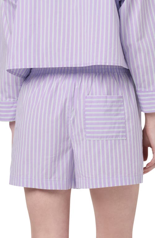 Florence By Mills Boxy Shorts In Lavender Stripe