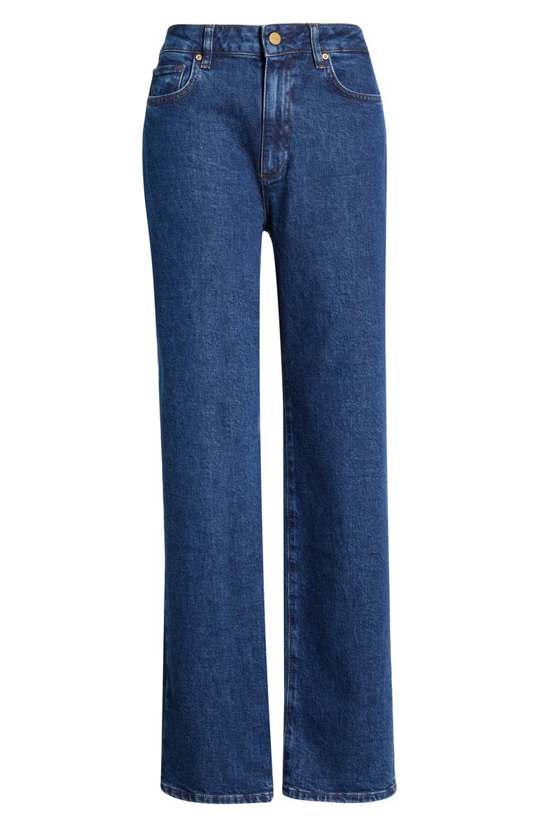 PAIGE Stevie High Waist Straight Leg Jeans, Alternate, color, Enfield