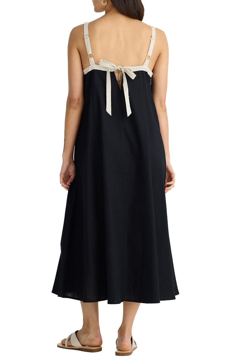 Brave+True Erica Linen Blend Sleeveless Dress, Alternate, color, 