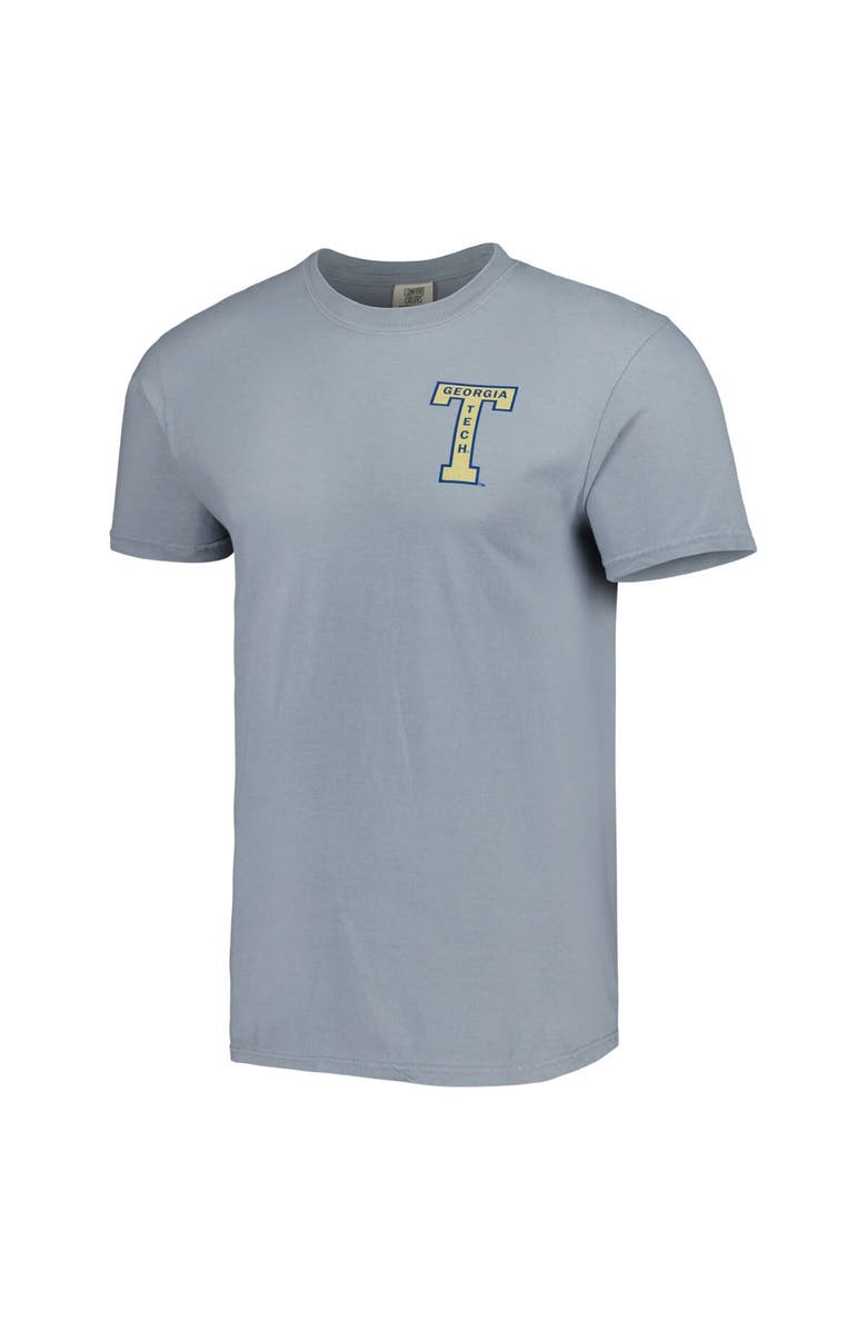 IMAGE ONE Men's Graphite Georgia Tech Yellow Jackets Vault State Comfort T-Shirt, Alternate, color, 